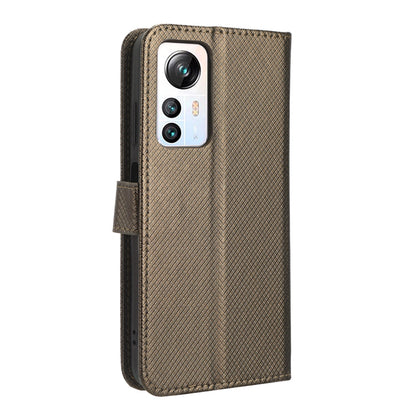 For Blackview A85 Diamond Texture Mobile Phone Cover PU Leather Wallet Stand Phone Case
