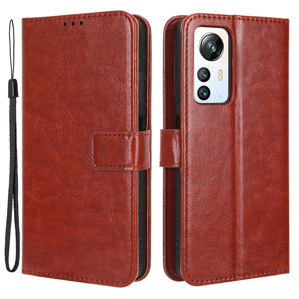 For Blackview A85 Crazy Horse Texture Wallet Phone Case PU Leather Phone Stand Cover