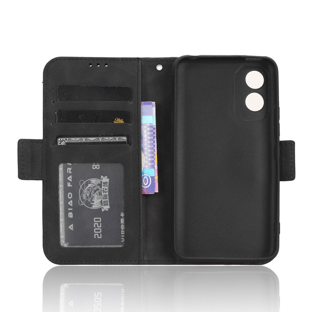 For Itel A18 Multiple Card Slots Phone Case PU Leather Stand Wallet Phone Cover