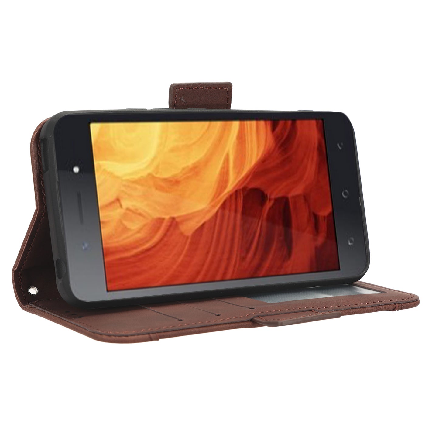 For Itel A18 Multiple Card Slots Phone Case PU Leather Stand Wallet Phone Cover