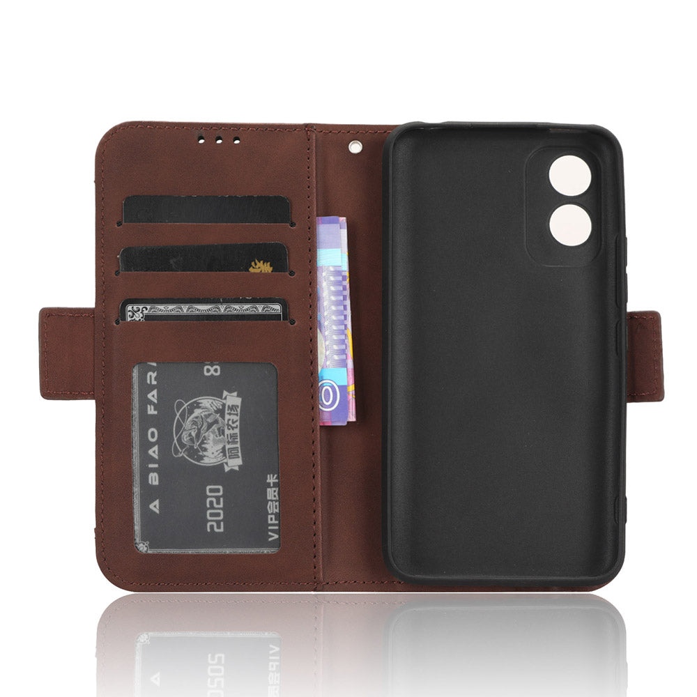 For Itel A18 Multiple Card Slots Phone Case PU Leather Stand Wallet Phone Cover