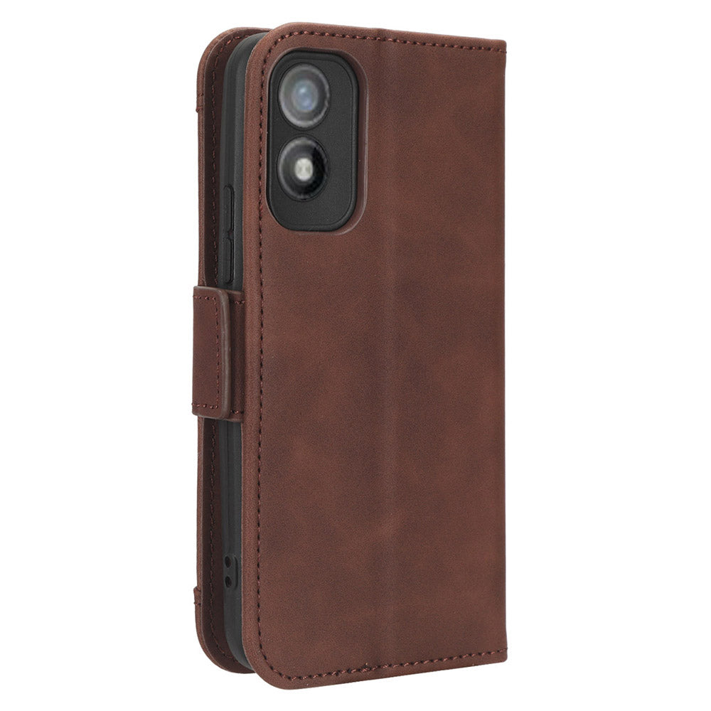 For Itel A18 Multiple Card Slots Phone Case PU Leather Stand Wallet Phone Cover