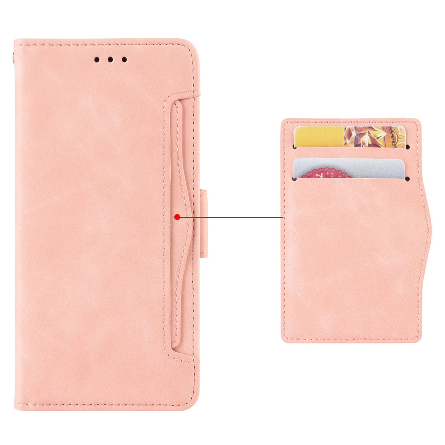 For Itel A18 Multiple Card Slots Phone Case PU Leather Stand Wallet Phone Cover