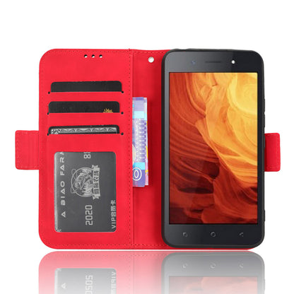 For Itel A18 Multiple Card Slots Phone Case PU Leather Stand Wallet Phone Cover