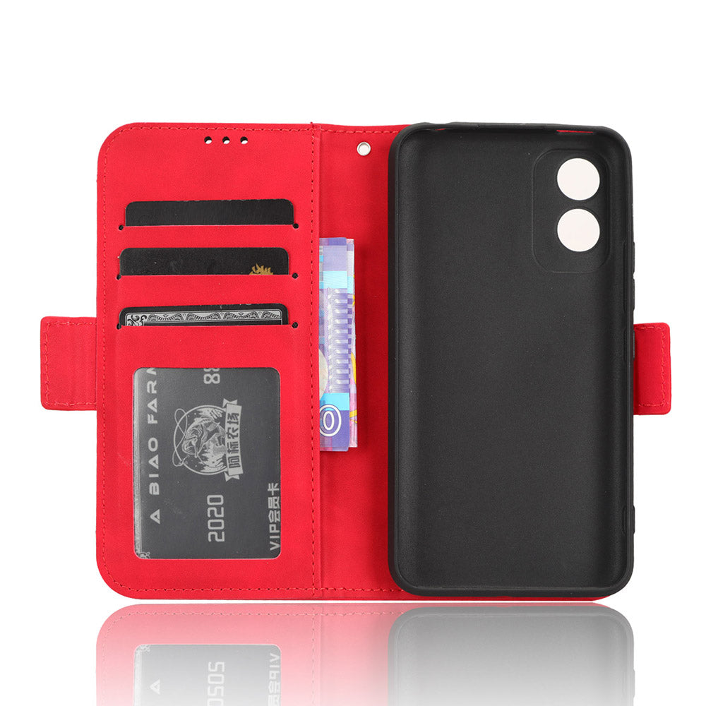For Itel A18 Multiple Card Slots Phone Case PU Leather Stand Wallet Phone Cover