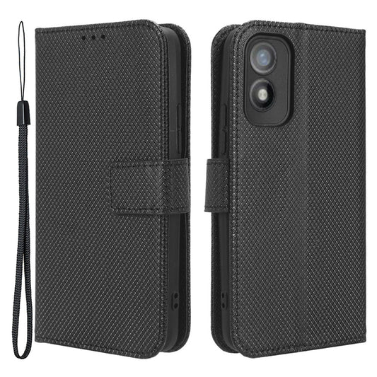Shockproof Case for Itel A18 PU Leather Mobile Folio Flip Cover Wallet Phone Case with Stand