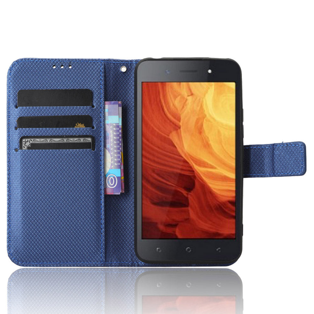 Shockproof Case for Itel A18 PU Leather Mobile Folio Flip Cover Wallet Phone Case with Stand