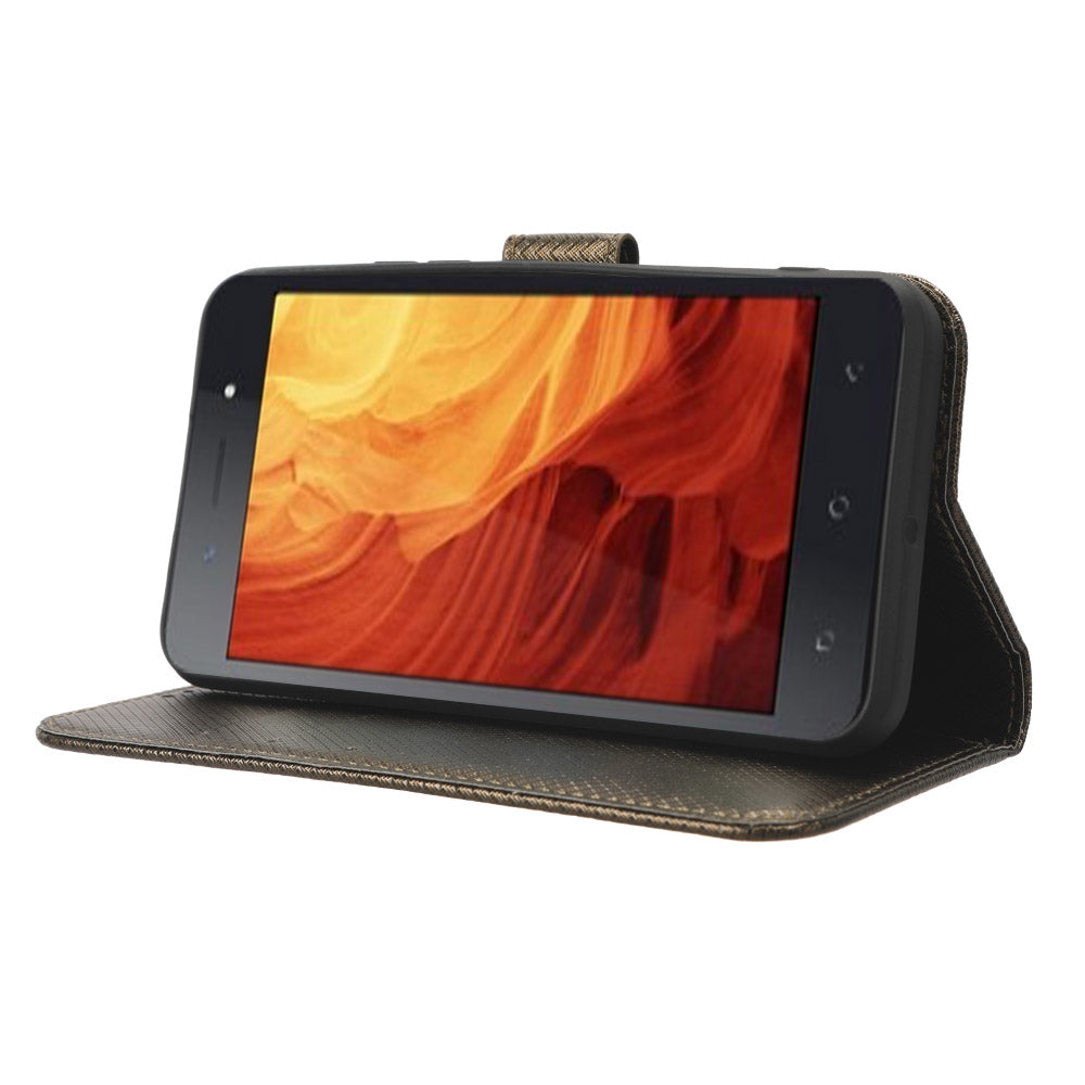 Shockproof Case for Itel A18 PU Leather Mobile Folio Flip Cover Wallet Phone Case with Stand