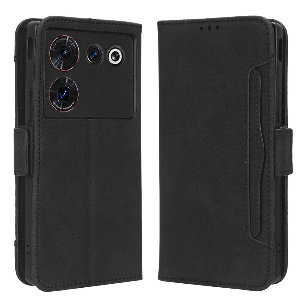 Wallet Phone Case for ZTE nubia Z50 Ultra Multiple Card Slots Phone Shell PU Leather Stand Cover