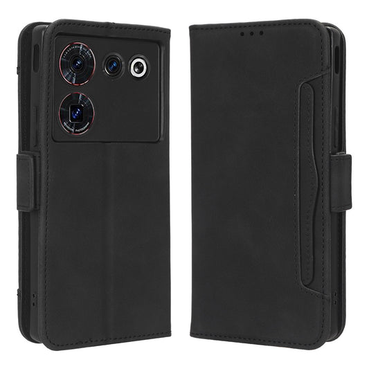 Wallet Phone Case for ZTE nubia Z50 Ultra Multiple Card Slots Phone Shell PU Leather Stand Cover