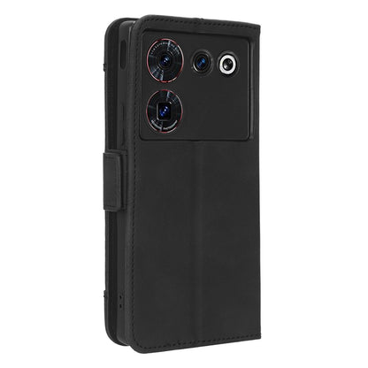 Wallet Phone Case for ZTE nubia Z50 Ultra Multiple Card Slots Phone Shell PU Leather Stand Cover