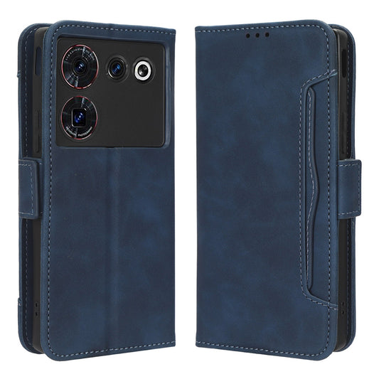 Wallet Phone Case for ZTE nubia Z50 Ultra Multiple Card Slots Phone Shell PU Leather Stand Cover