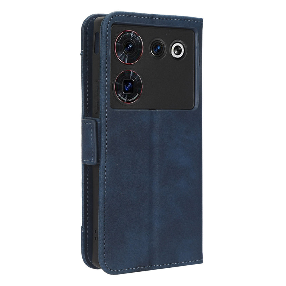 Wallet Phone Case for ZTE nubia Z50 Ultra Multiple Card Slots Phone Shell PU Leather Stand Cover
