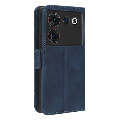 Wallet Phone Case for ZTE nubia Z50 Ultra Multiple Card Slots Phone Shell PU Leather Stand Cover