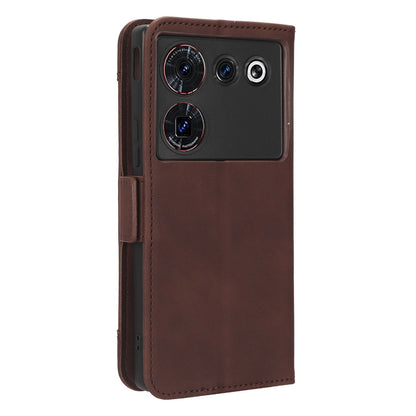 Wallet Phone Case for ZTE nubia Z50 Ultra Multiple Card Slots Phone Shell PU Leather Stand Cover