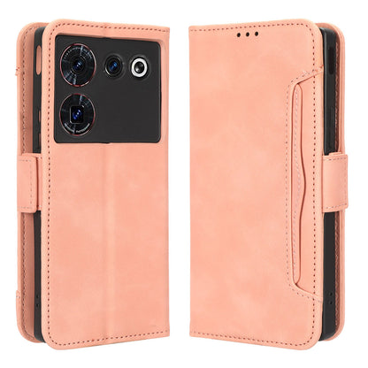 Wallet Phone Case for ZTE nubia Z50 Ultra Multiple Card Slots Phone Shell PU Leather Stand Cover