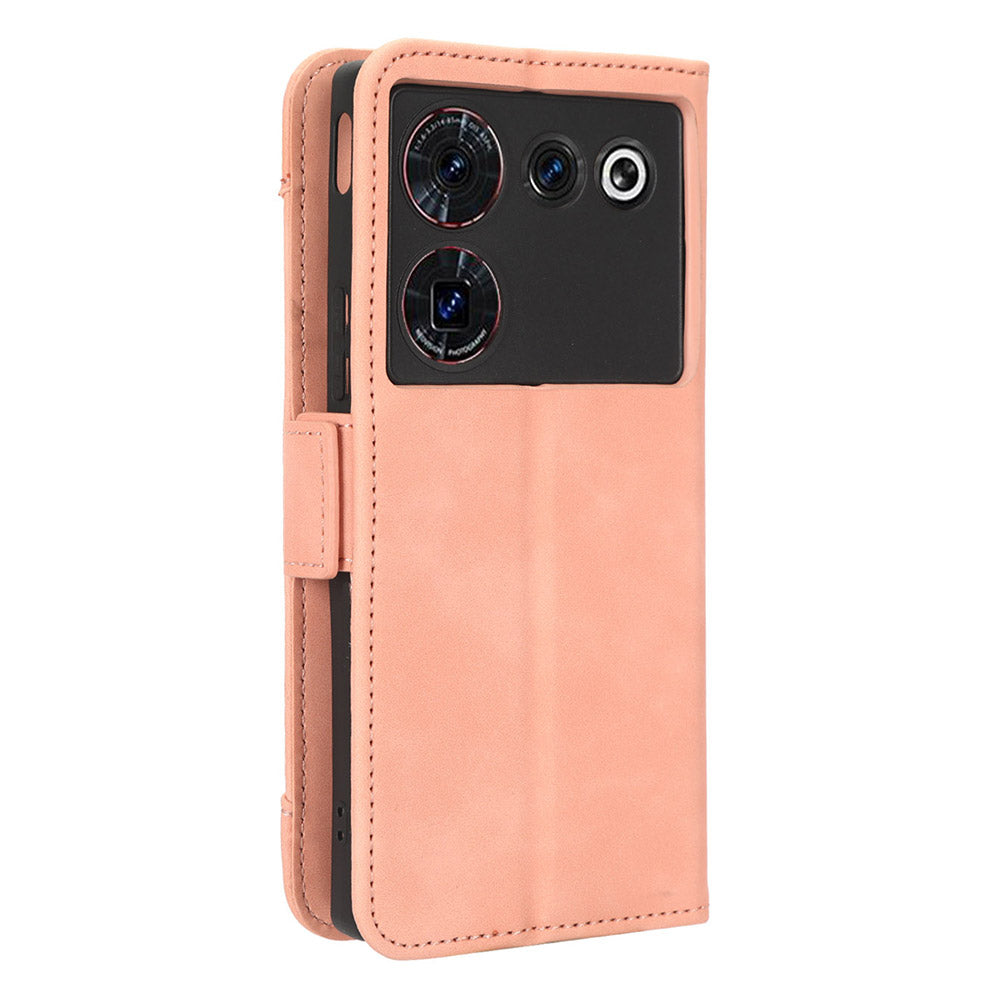 Wallet Phone Case for ZTE nubia Z50 Ultra Multiple Card Slots Phone Shell PU Leather Stand Cover