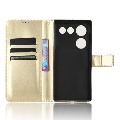 For ZTE nubia Z50 Ultra Wallet Phone Case Crazy Horse Texture PU Leather Folio Flip Cover with Stand