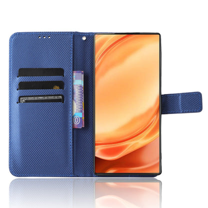 For ZTE nubia Z50 Ultra Wallet Phone Case Diamond Texture Mobile Phone Shell PU Leather Stand Cover