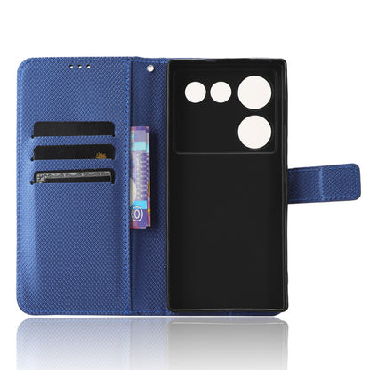 For ZTE nubia Z50 Ultra Wallet Phone Case Diamond Texture Mobile Phone Shell PU Leather Stand Cover