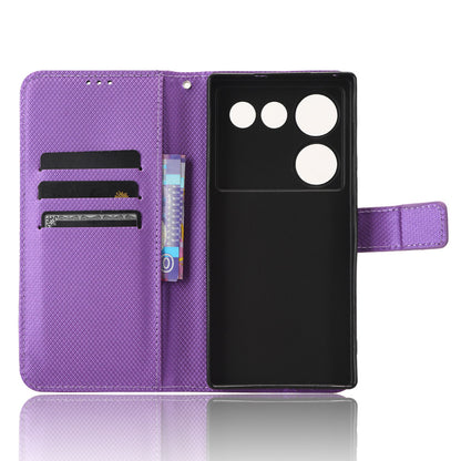 For ZTE nubia Z50 Ultra Wallet Phone Case Diamond Texture Mobile Phone Shell PU Leather Stand Cover