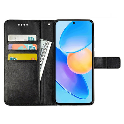 For Honor X9a 5G PU Leather Phone Case Pattern Printing Folding Stand Wallet Cover with Strap