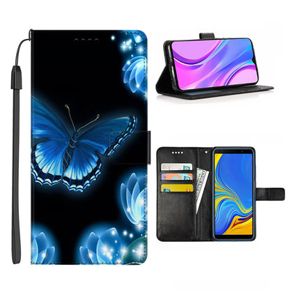 For Honor X9a 5G PU Leather Phone Case Pattern Printing Folding Stand Wallet Cover with Strap