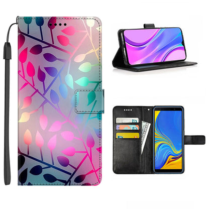 For Honor X9a 5G PU Leather Phone Case Pattern Printing Folding Stand Wallet Cover with Strap