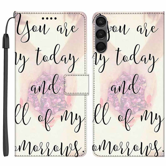 For Samsung Galaxy A24 4G PU Leather Wallet Case Pattern Printing Stand Phone Cover with Strap