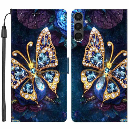 For Samsung Galaxy A24 4G PU Leather Wallet Case Pattern Printing Stand Phone Cover with Strap