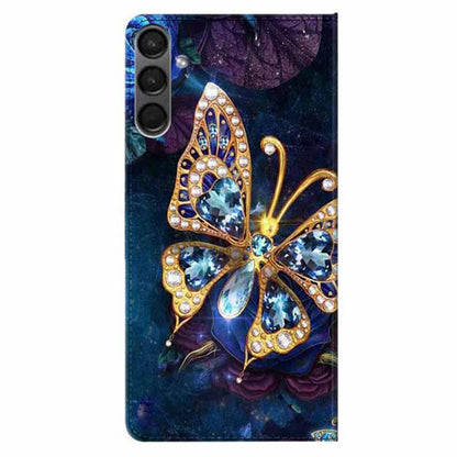 For Samsung Galaxy A24 4G PU Leather Wallet Case Pattern Printing Stand Phone Cover with Strap