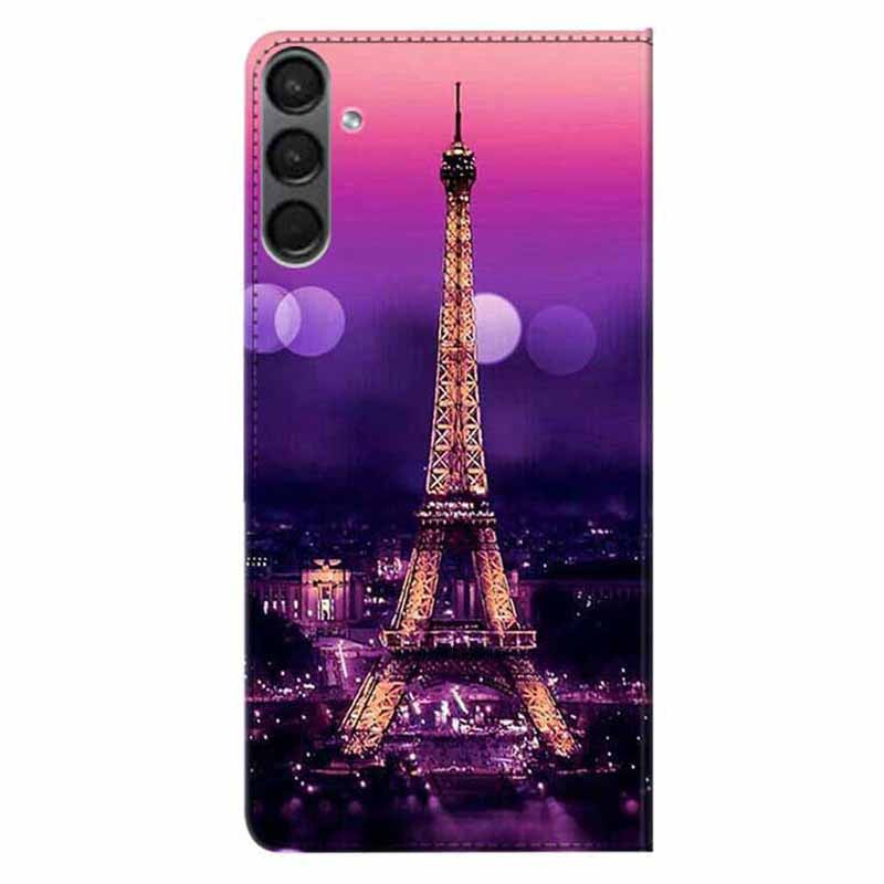 For Samsung Galaxy A24 4G PU Leather Wallet Case Pattern Printing Stand Phone Cover with Strap