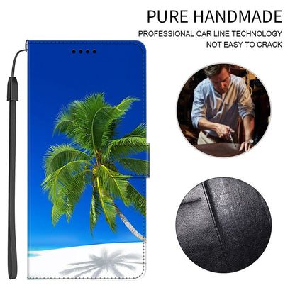 For Samsung Galaxy A24 4G PU Leather Wallet Case Pattern Printing Stand Phone Cover with Strap