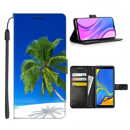 For Samsung Galaxy A24 4G PU Leather Wallet Case Pattern Printing Stand Phone Cover with Strap
