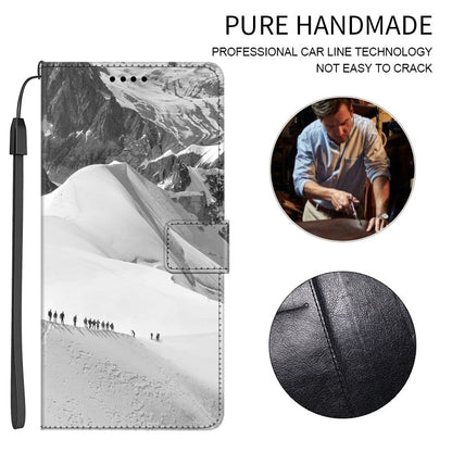 For Samsung Galaxy A24 4G PU Leather Wallet Case Pattern Printing Stand Phone Cover with Strap