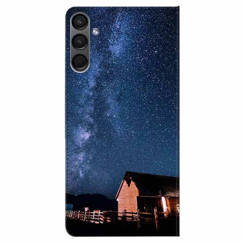 For Samsung Galaxy A24 4G PU Leather Wallet Case Pattern Printing Stand Phone Cover with Strap