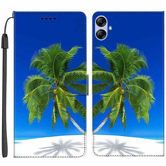 For Samsung Galaxy A04e 4G / F04 4G / M04 4G PU Leather Phone Case Pattern Printing Wallet Stand Flip Cover