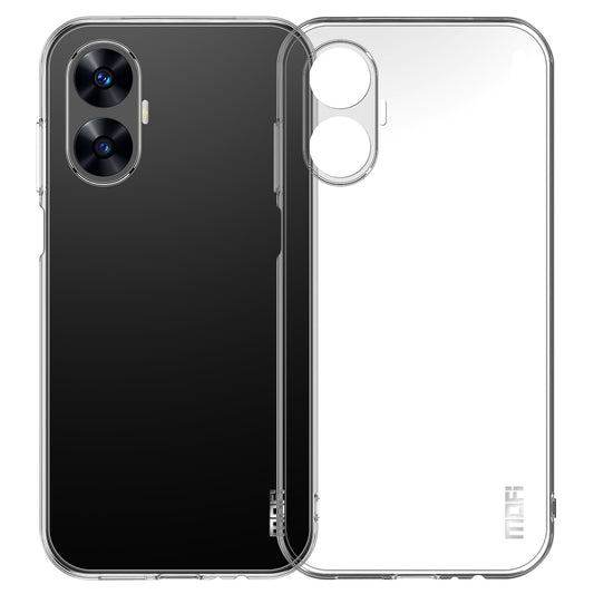 MOFI For Realme C55 Shockproof Transparent Back Shell Case Soft TPU Phone Cover