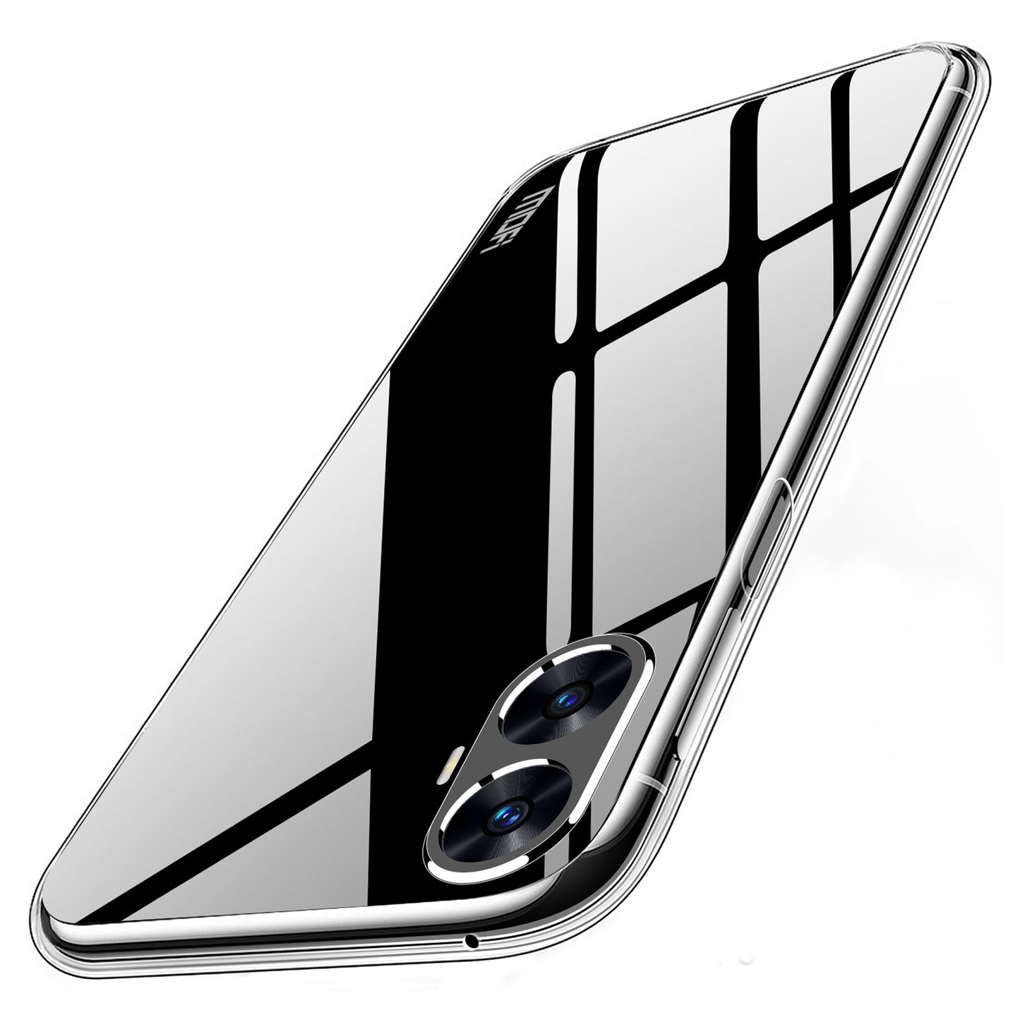 MOFI For Realme C55 Shockproof Transparent Back Shell Case Soft TPU Phone Cover