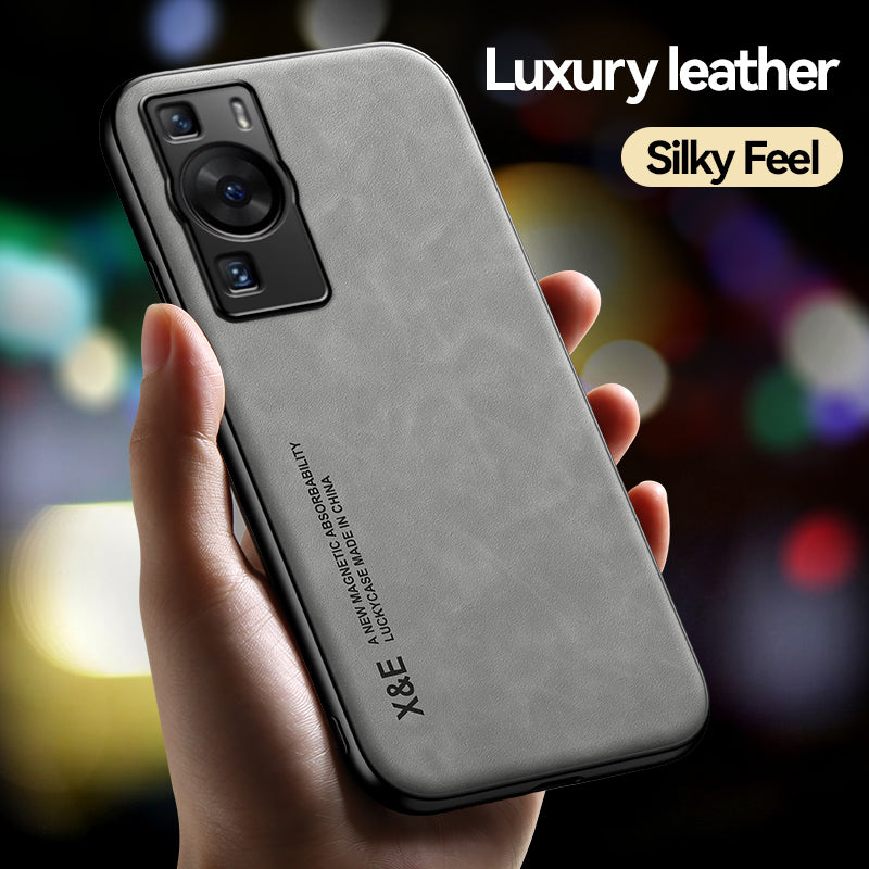 X&E For Huawei P60 Anti-scratch Skin-touch Phone Case PU Leather TPU PC Cover