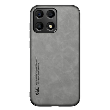 X&E For Honor X8a 4G PU Leather Coated TPU+PC Phone Case Skin-touch Phone Cover