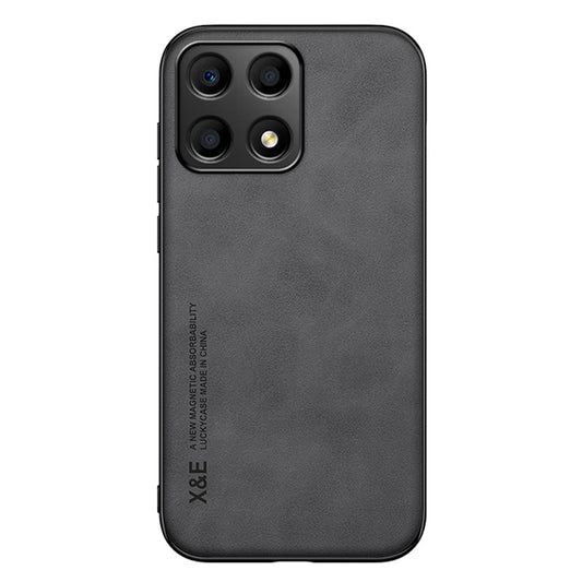 X&E For Honor X8a 4G PU Leather Coated TPU+PC Phone Case Skin-touch Phone Cover