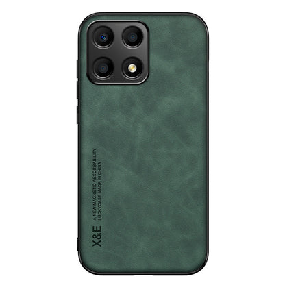 X&E For Honor X8a 4G PU Leather Coated TPU+PC Phone Case Skin-touch Phone Cover
