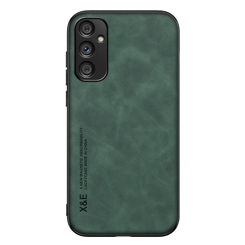 X&E For Samsung Galaxy A34 5G Mobile Phone Case Skin-touch PU Leather Coated TPU+PC Phone Cover
