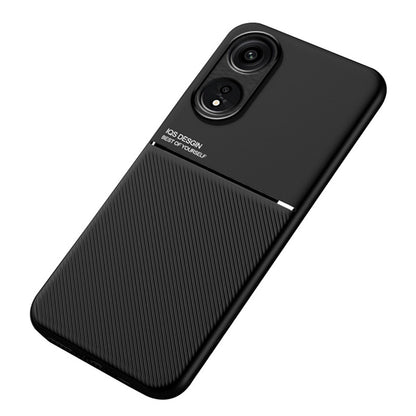 For Oppo A1 Pro 5G / Reno8 T 5G PU Leather+TPU Phone Case Lines Imprinted Protective Phone Cover