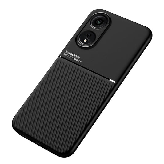 For Oppo A1 Pro 5G / Reno8 T 5G PU Leather+TPU Phone Case Lines Imprinted Protective Phone Cover