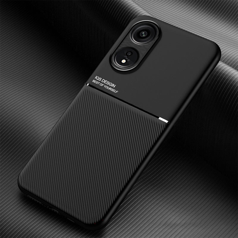 For Oppo A1 Pro 5G / Reno8 T 5G PU Leather+TPU Phone Case Lines Imprinted Protective Phone Cover