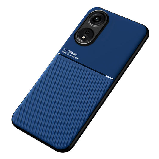 For Oppo A1 Pro 5G / Reno8 T 5G PU Leather+TPU Phone Case Lines Imprinted Protective Phone Cover