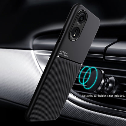 For Oppo A1 Pro 5G / Reno8 T 5G PU Leather+TPU Phone Case Lines Imprinted Protective Phone Cover