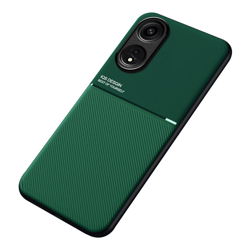 For Oppo A1 Pro 5G / Reno8 T 5G PU Leather+TPU Phone Case Lines Imprinted Protective Phone Cover